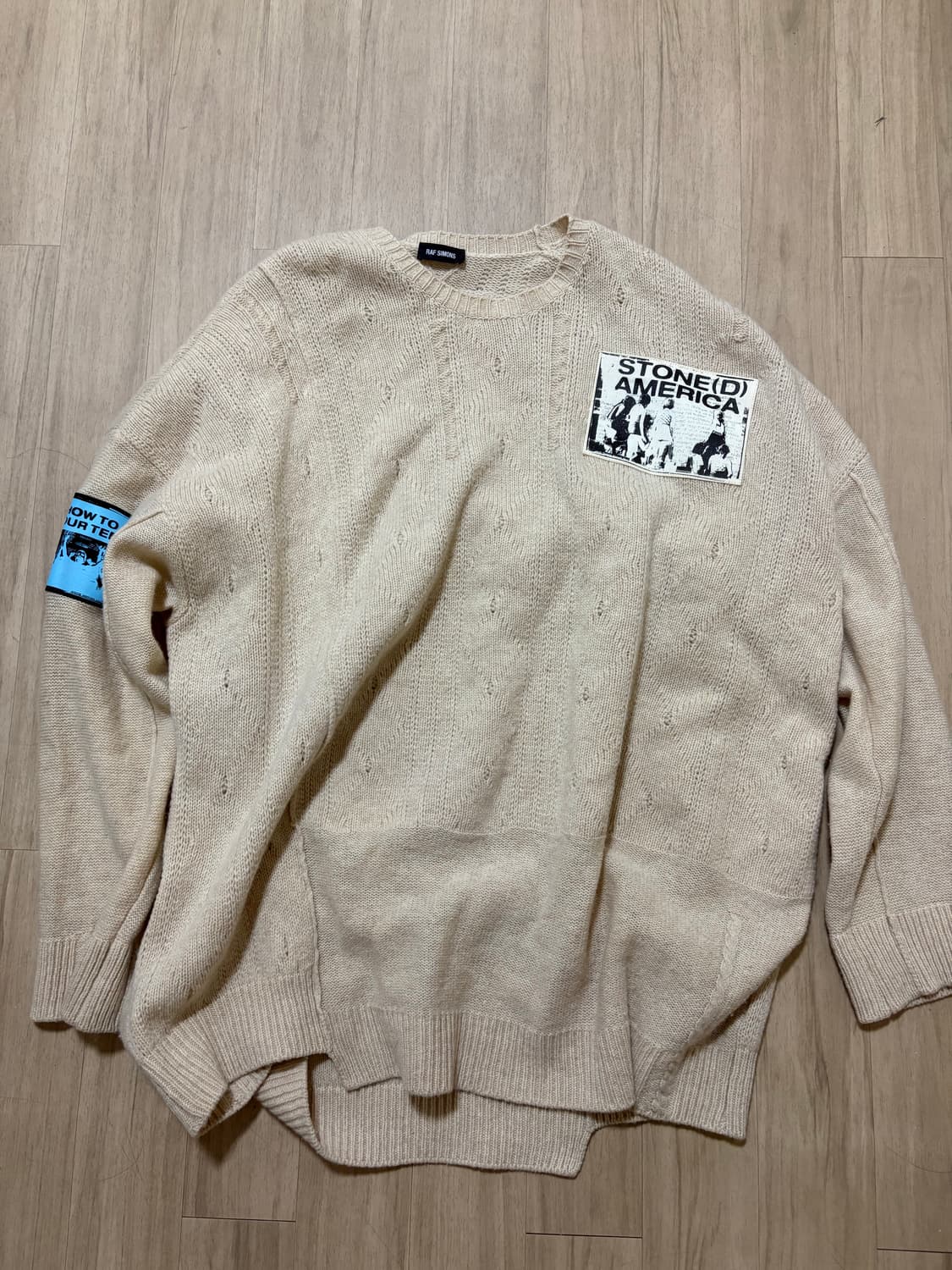 라프시몬스 20ss 스톤아메리카 스웨터 m 상품이미지1