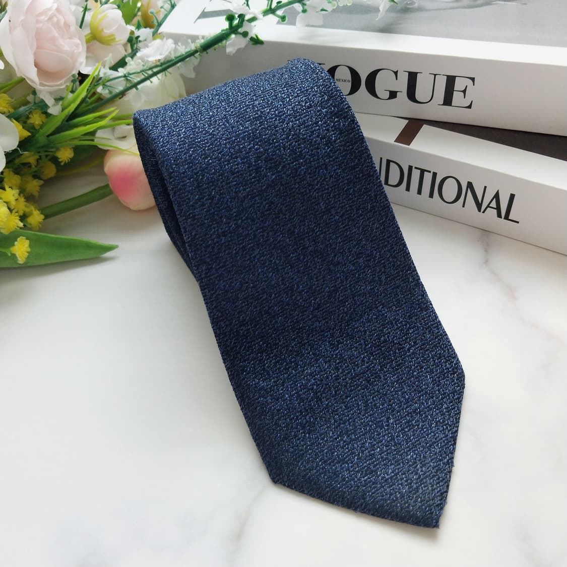 에스 티 듀퐁 네이비 솔리드 슬림 넥타이 7.5cm B등급 K922
 상품이미지2
