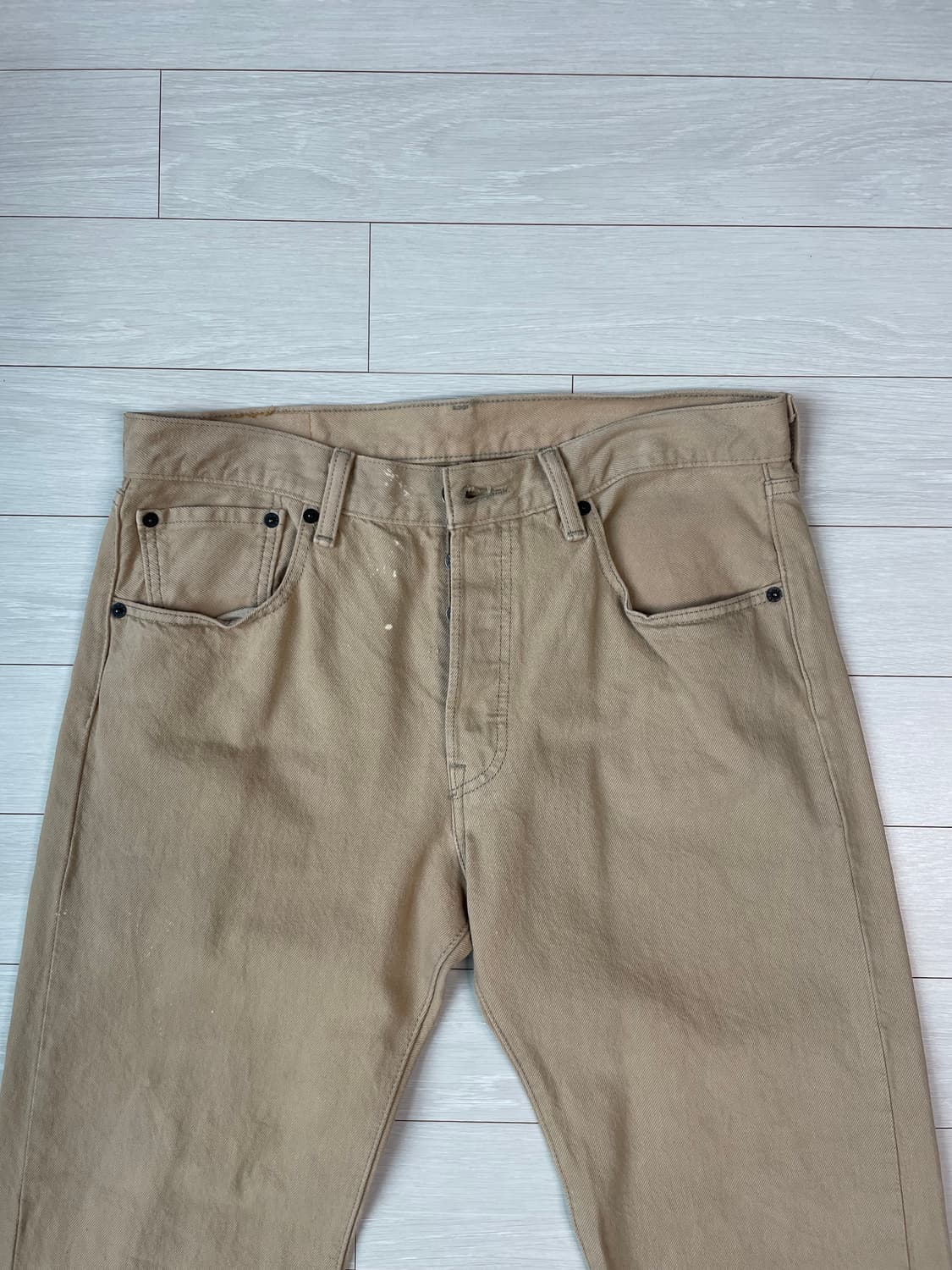 리바이스 501 베이지 데님 팬츠 상품이미지2