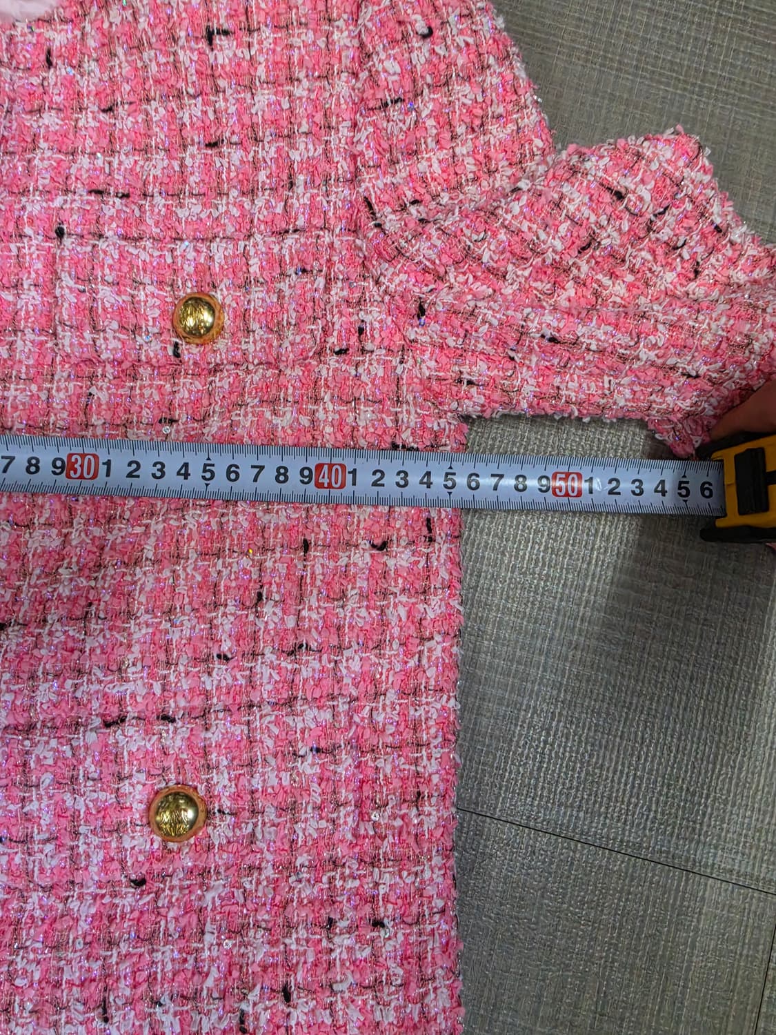 모조에스핀 핑크 트위드 자켓&스커트 셋업 세트 봄~가을 상품이미지5