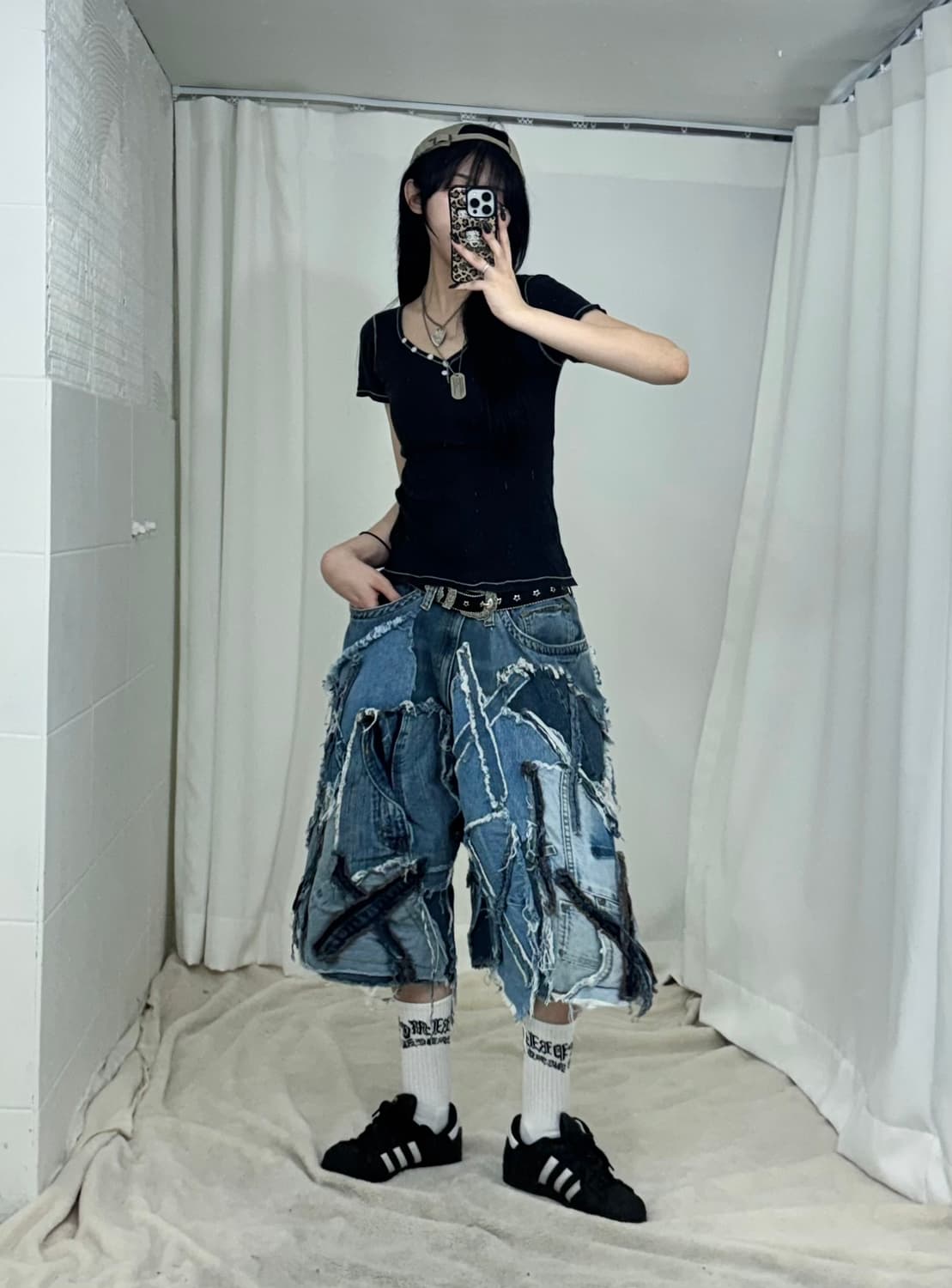 오존락스 래퍼 여친깔 니혼진 일본 스트릿힙합 코디세트 상품이미지3