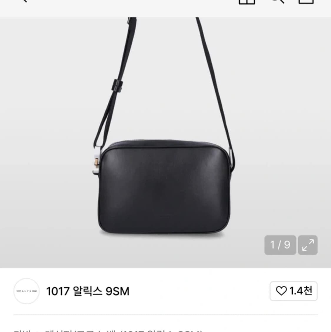 알릭스 레더 버클 크로스백 (남여공용 상품이미지1