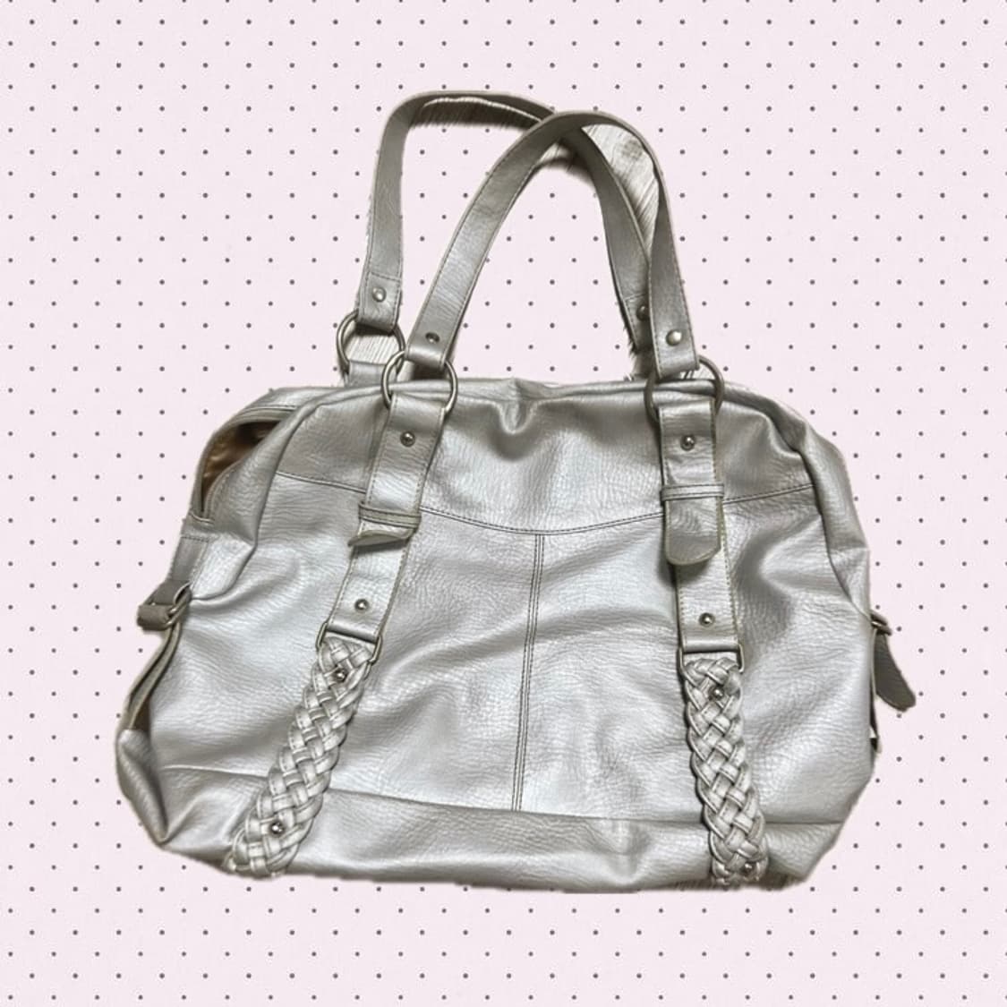 y2k 보스턴백 실버백 빈티지 상품이미지1