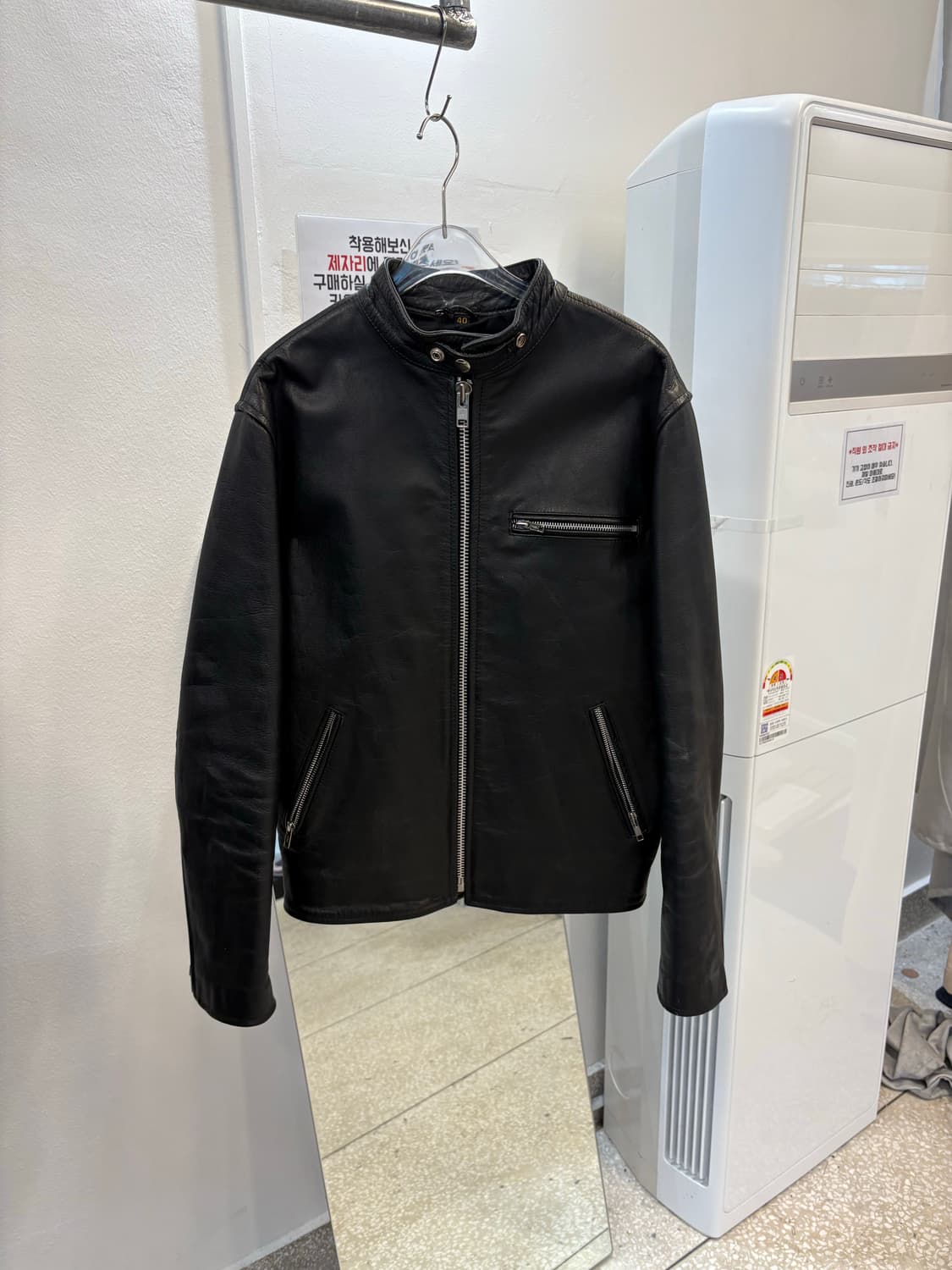 Vintage leather jacket 40 상품이미지1