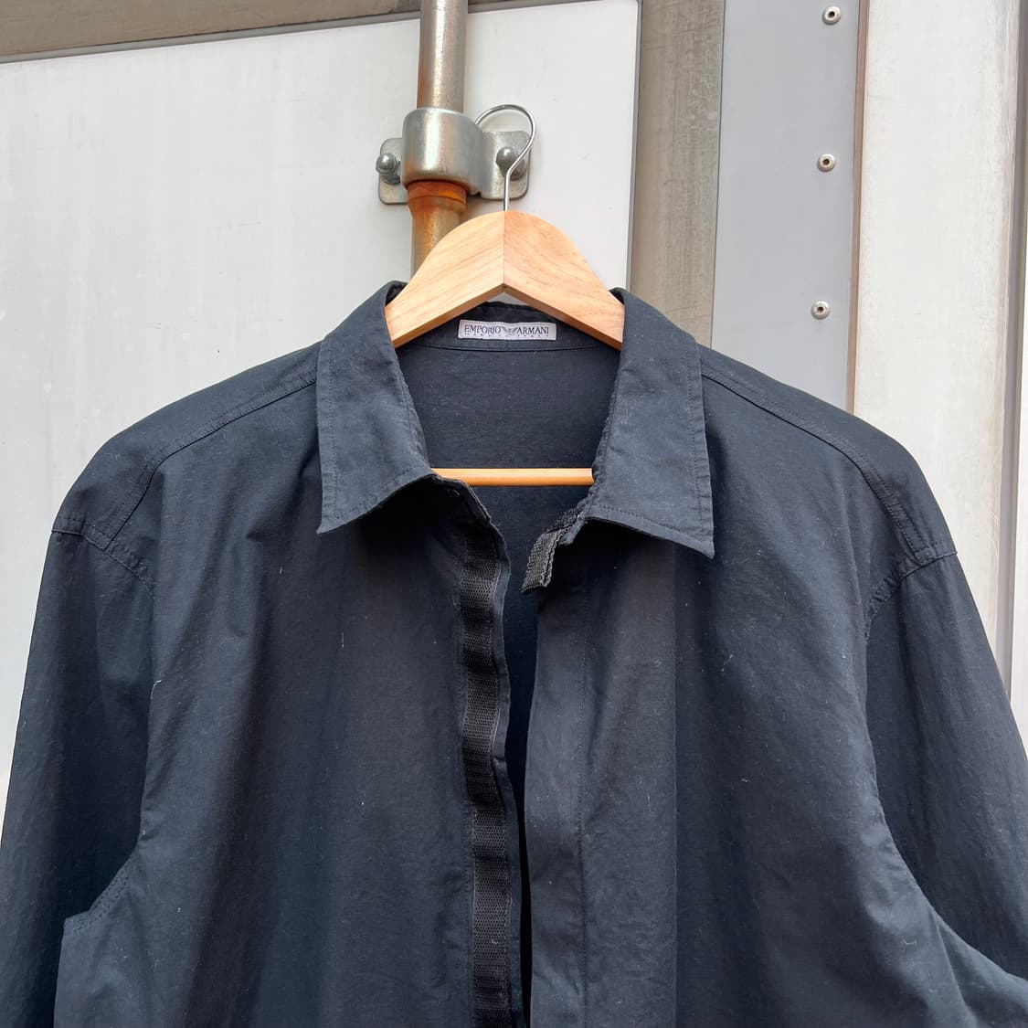 80‘s 엠포리오 아르마니 벨크로 셔츠 상품이미지3