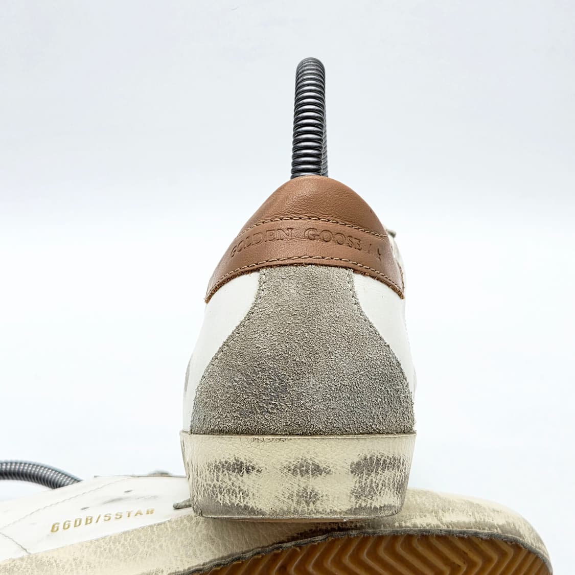 골든구스 우먼스 슈퍼스타 화이트/브라운 (38) 상품이미지2