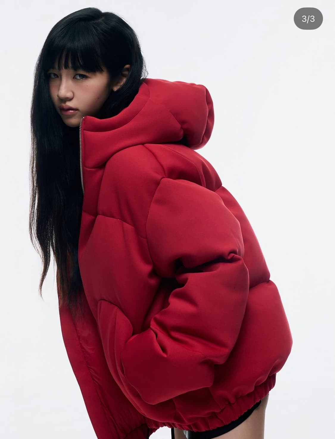 화산 hwasan 텔레토비 패딩 블랙 M 상품이미지4