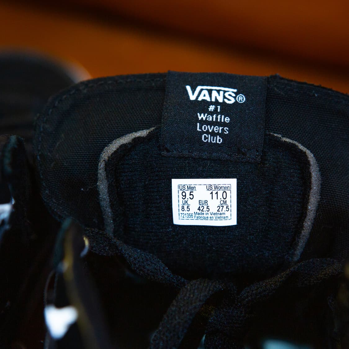 WTAPS X 반스 스케이트 하이 본 블랙 상품이미지5