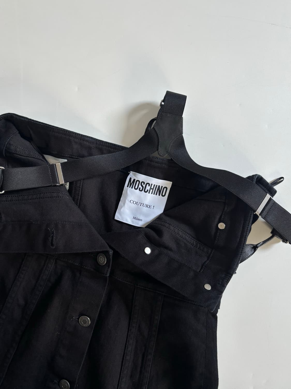 Moschino 모스키노 쿠튀르 블랙 서스펜더 원피스 상품이미지6