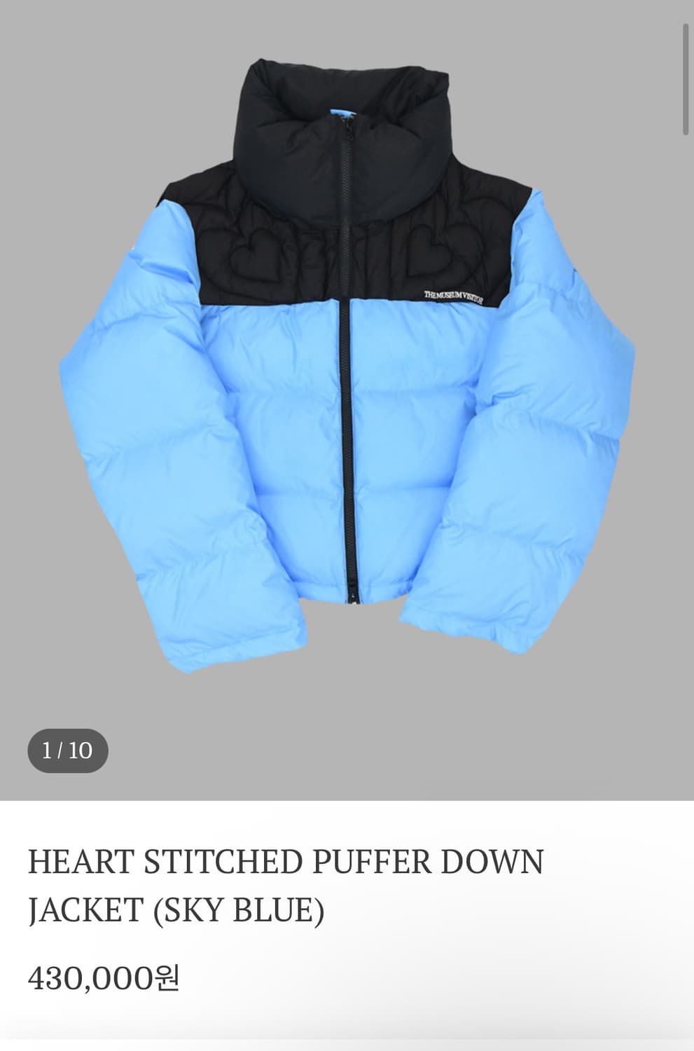 더뮤지엄비지터 패딩 상품이미지1