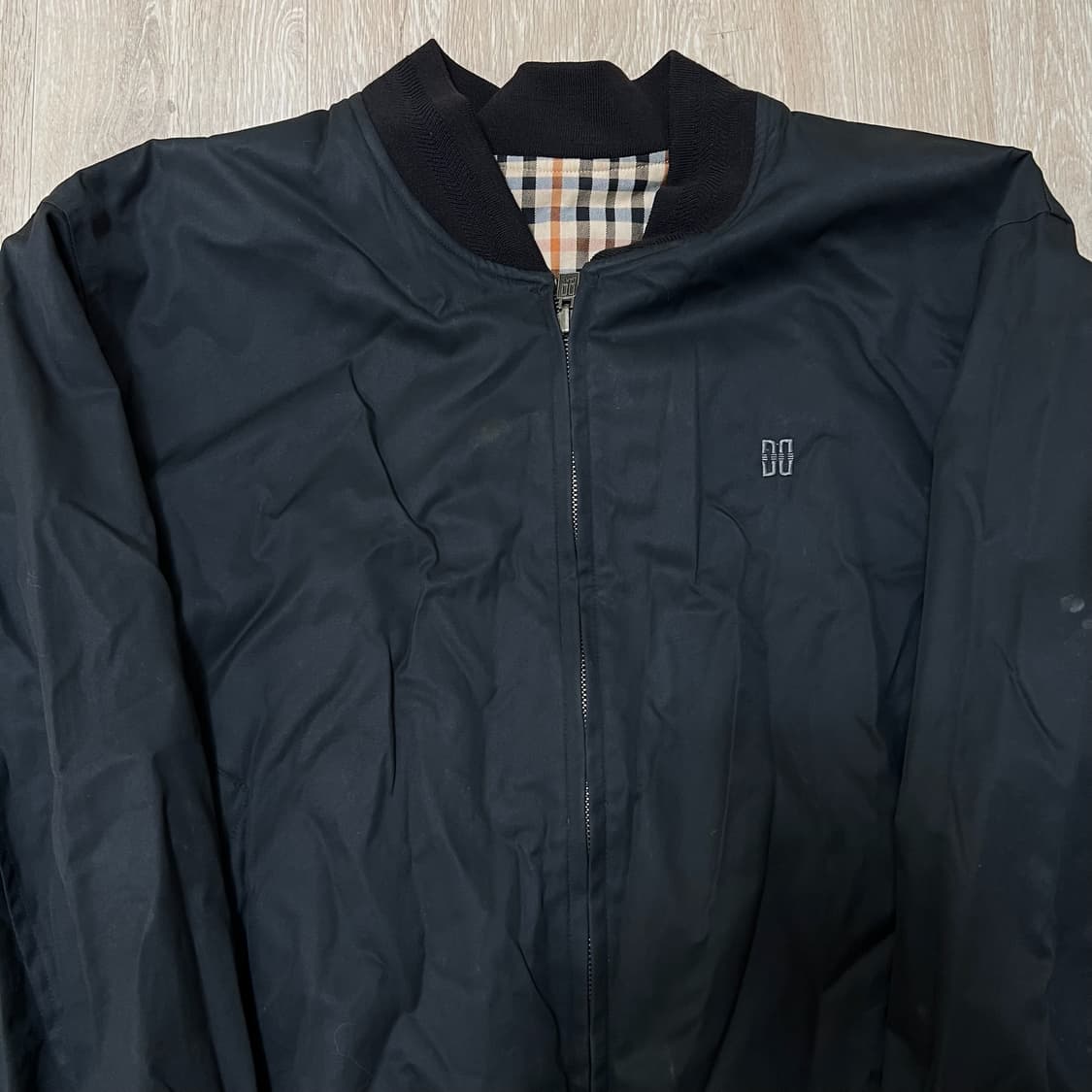 닥스 남성 리버시블 체크 블루종 자켓 XXL/110  상품이미지2