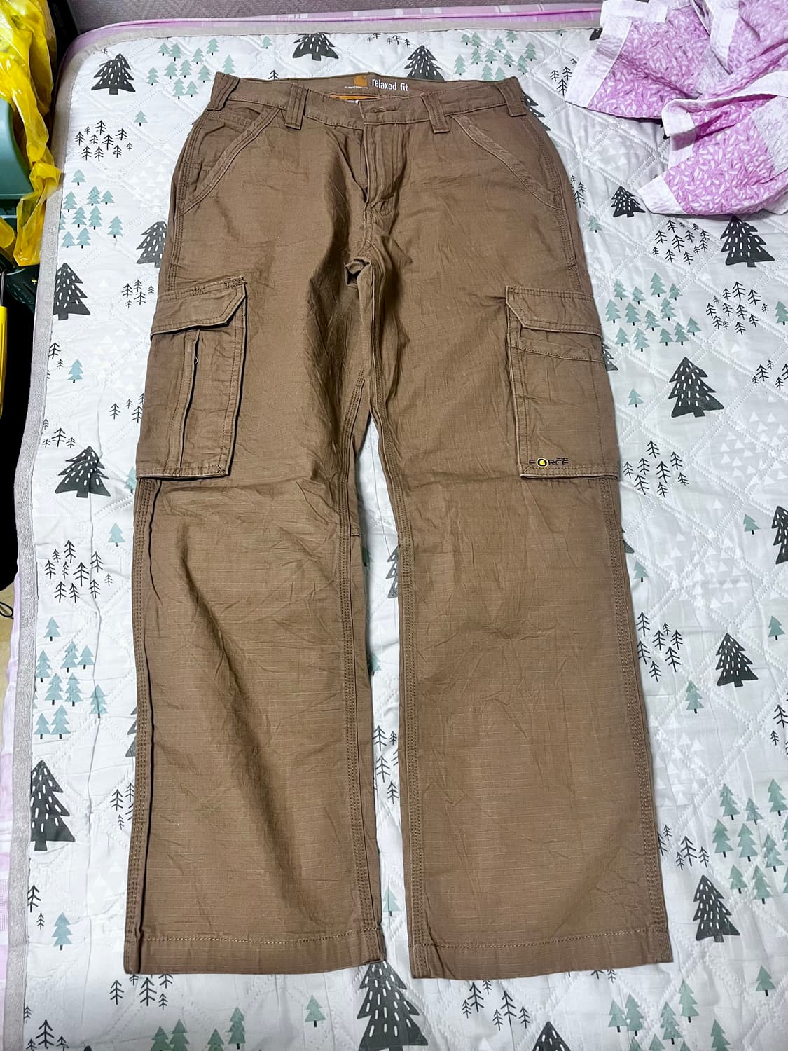 (32) 칼하트 브라운 카고 워크팬츠 상품이미지1