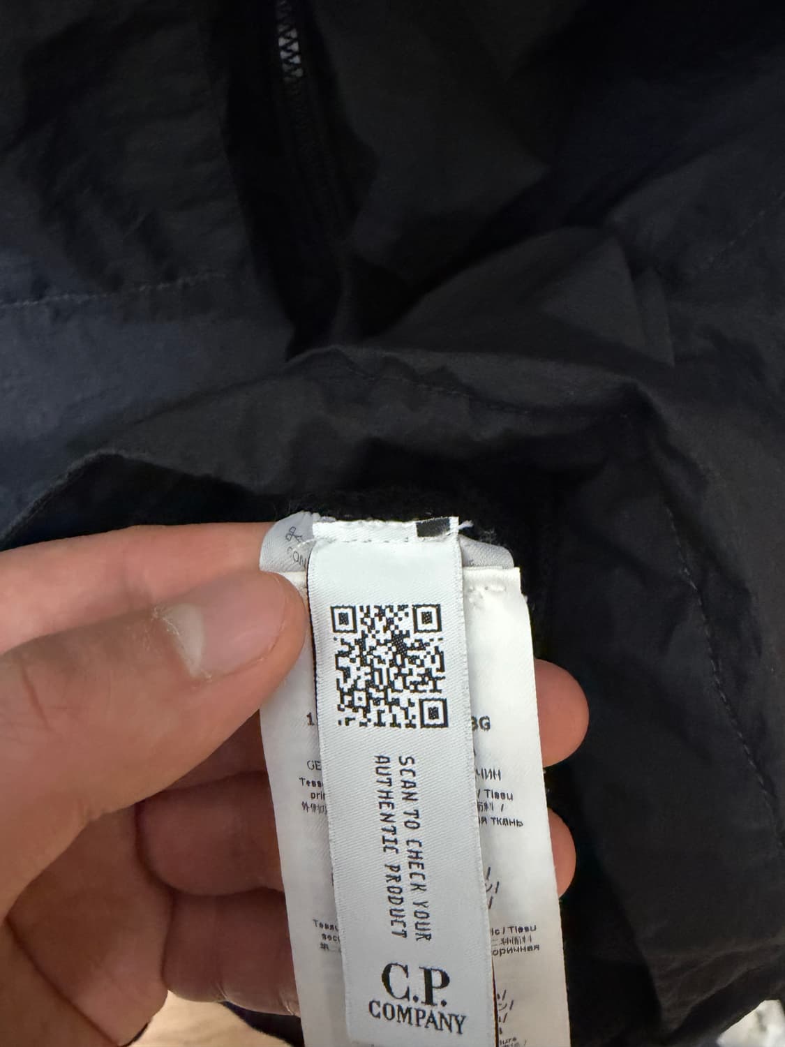 L) cp컴퍼니 나일론 오버셔츠 블랙 상품이미지5