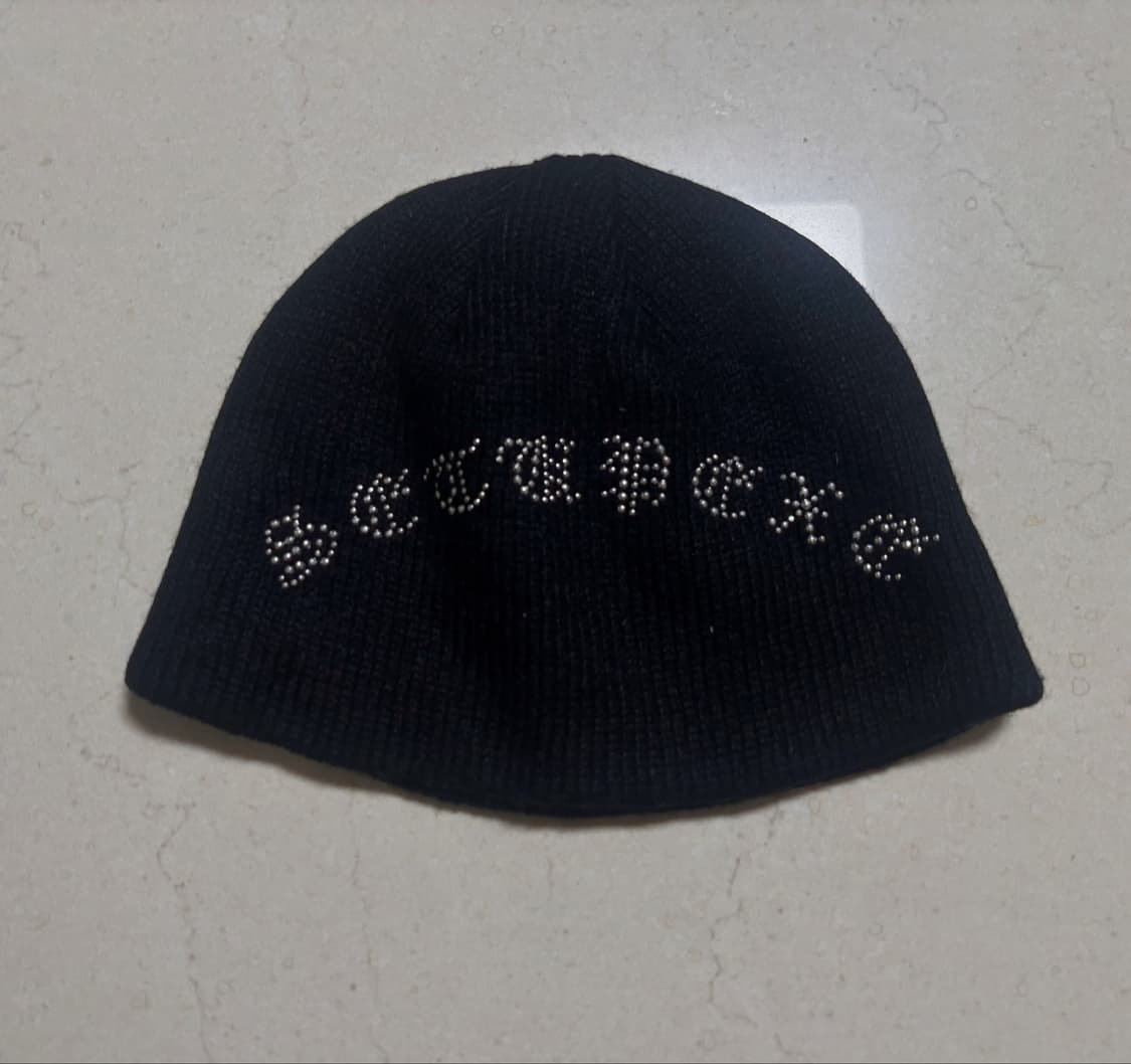 셋업이엑스이 비니 블랙 Bold lettering hotfix Beani 상품이미지1