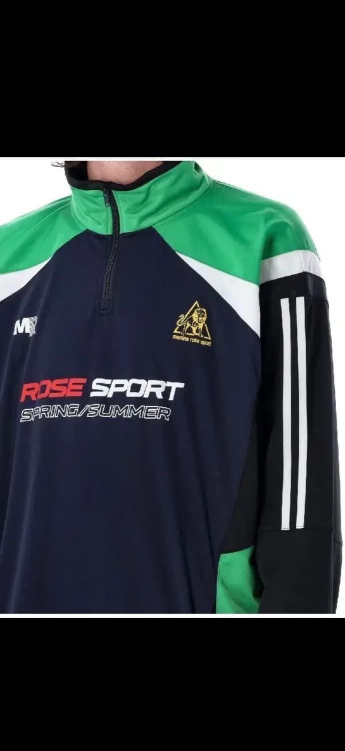 마틴로즈 스포츠 하프 지퍼 하이넥 트랙탑져지 그린S 상품이미지7