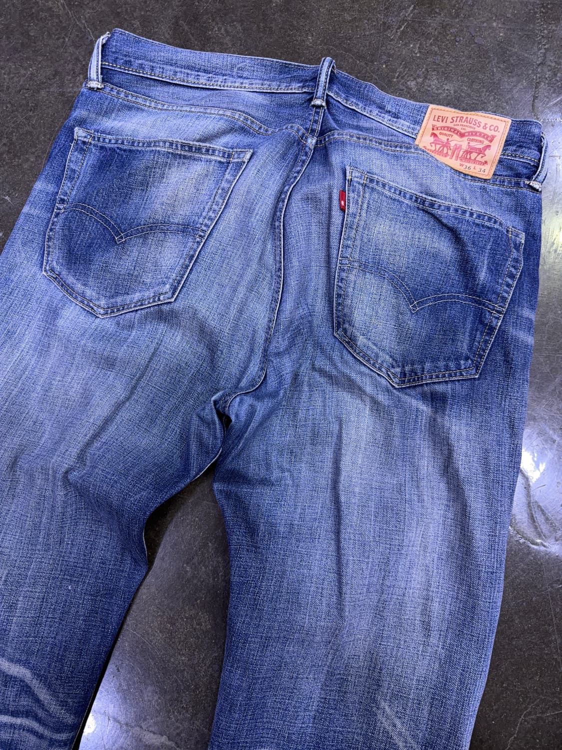 리바이스 505 레귤러 스트레이트핏 빈티지 데님팬츠 36 상품이미지6