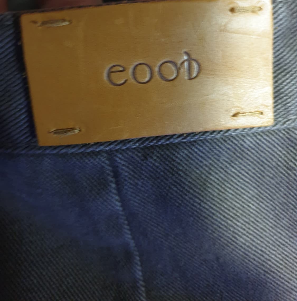 EOOB 이우브 허리조절버튼 와이드 코튼팬츠 브라운 (30) 상품이미지3