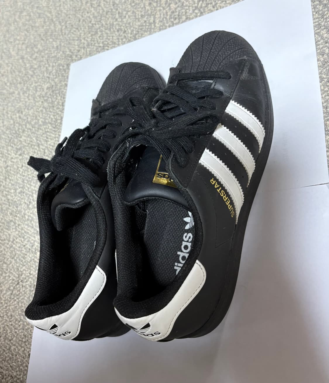 아디다스 슈퍼스타 블랙 화이트 255 상품이미지1