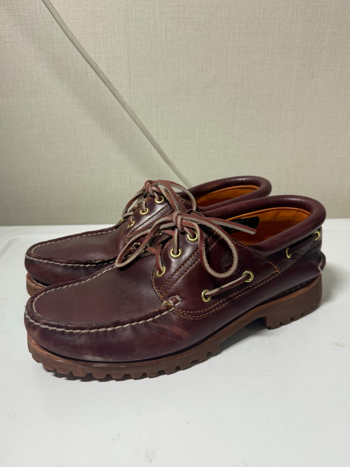 팀버랜드 보트슈즈 버건디 270 상품이미지2