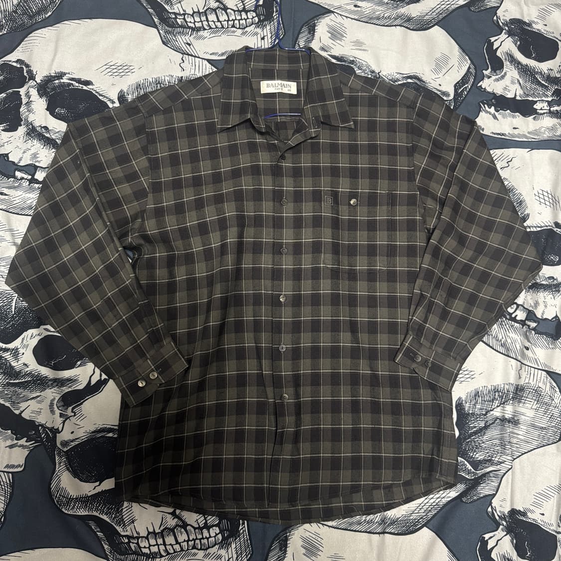 발망 체크남방 105사이즈  상품이미지1