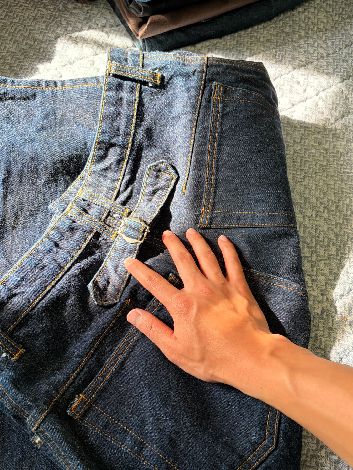 쿠어 신치 백 턴업 jeans 상품이미지2