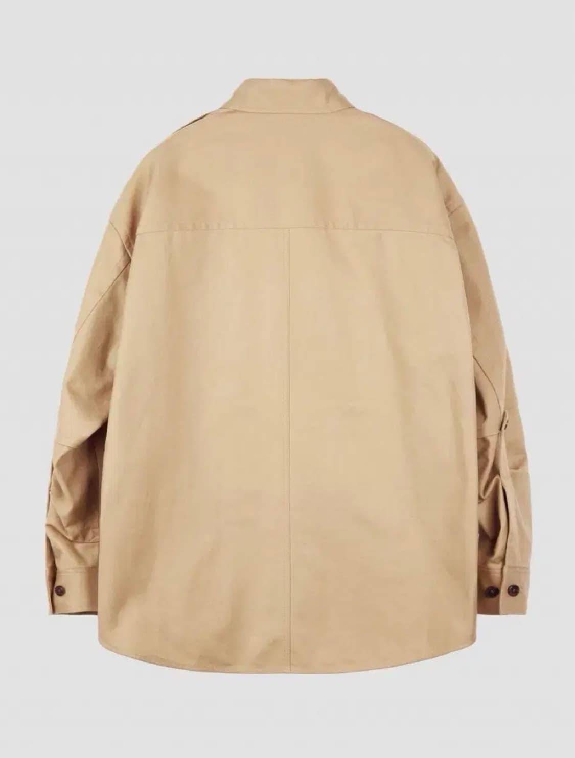 [할인] 렉토 23FW 플랩포켓 코튼 워크셔츠 베이지 상품이미지10