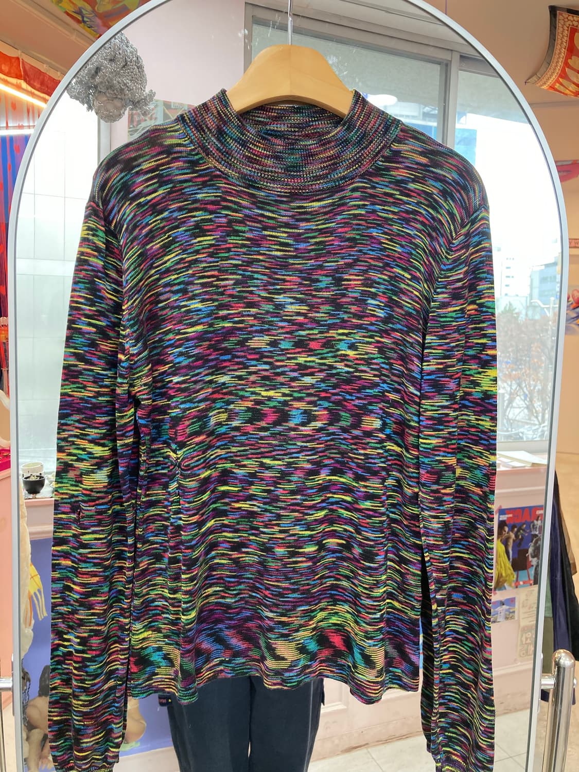 홀로그램 매직아이 그래픽 니트 상품이미지2