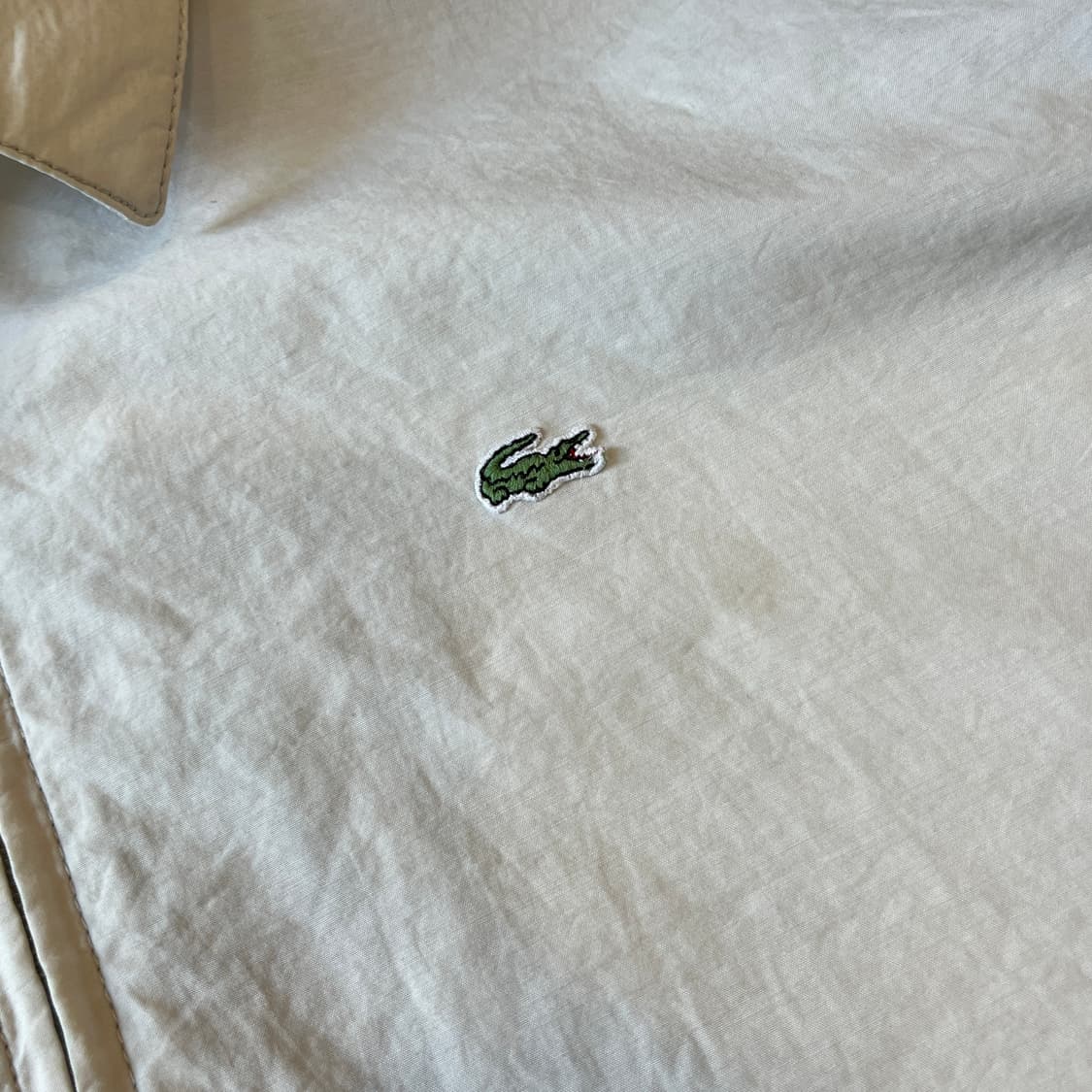 90년대 프랑스 생산 라코스테 화이트 나일론 자켓 상품이미지6