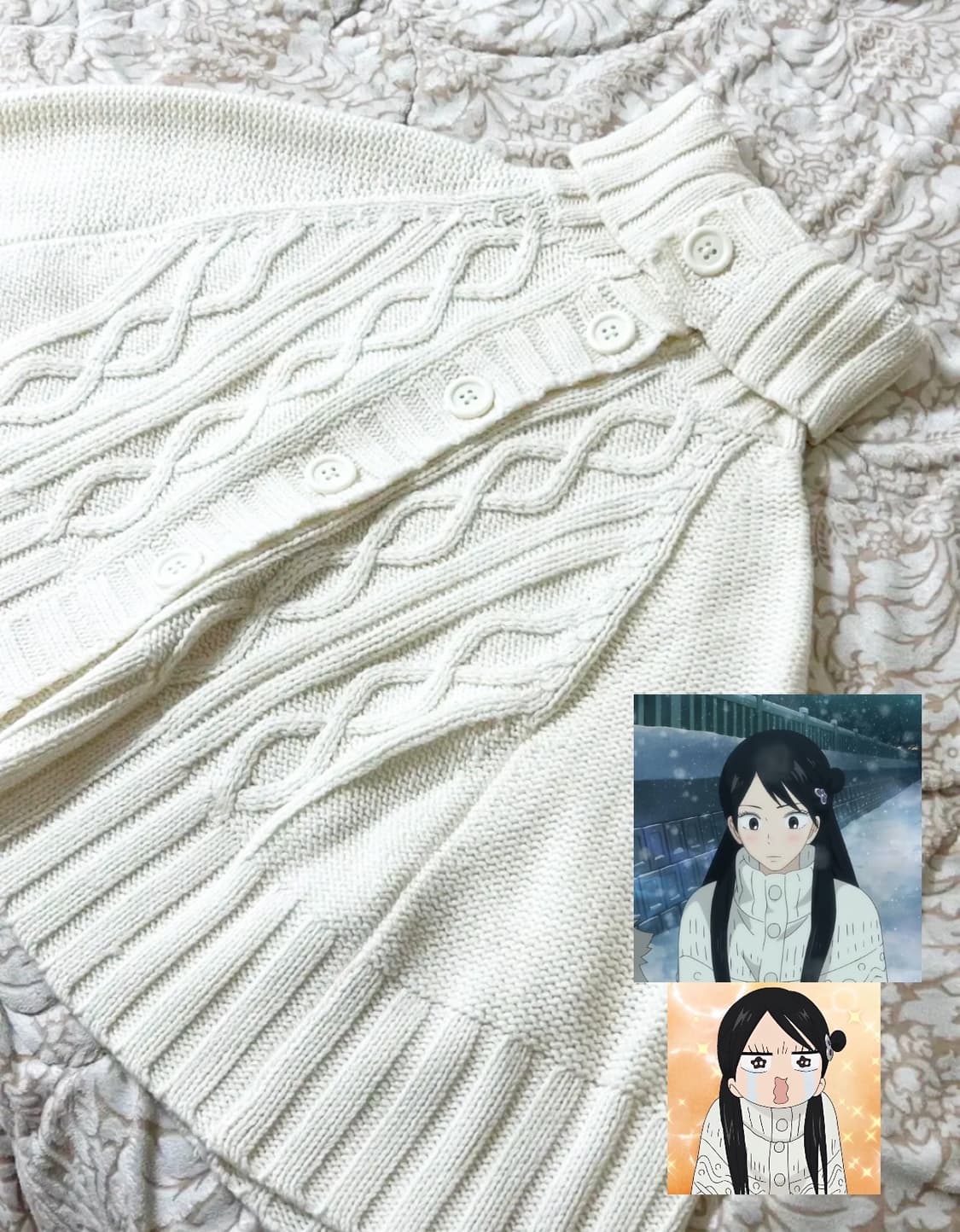 미착용 사와코깔 케이프 너에게닿기를 쿠로누마 사와코 빈티지 상품이미지1