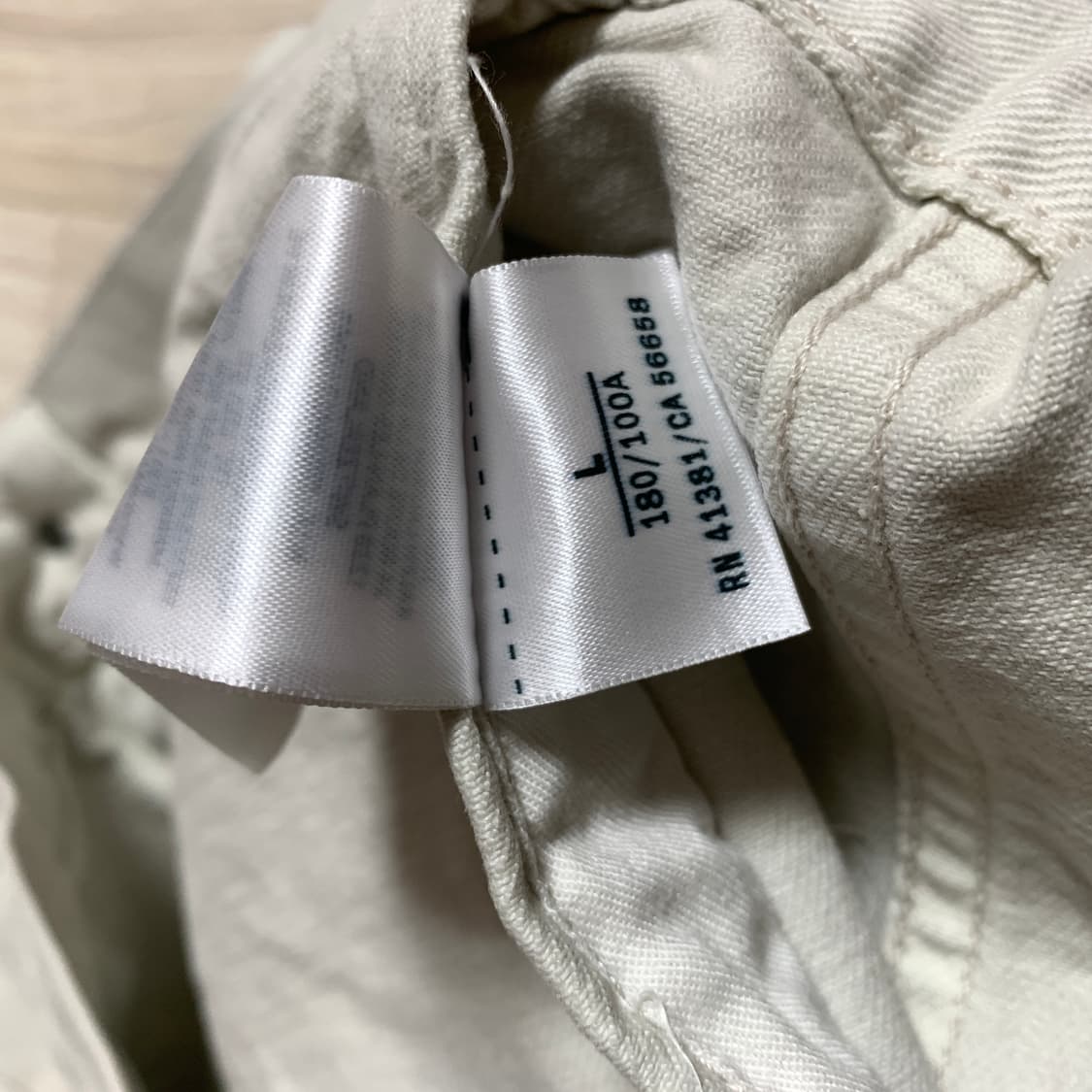 폴로 가먼트다이 트럭커자켓 아이보리 L 새상품 상품이미지6