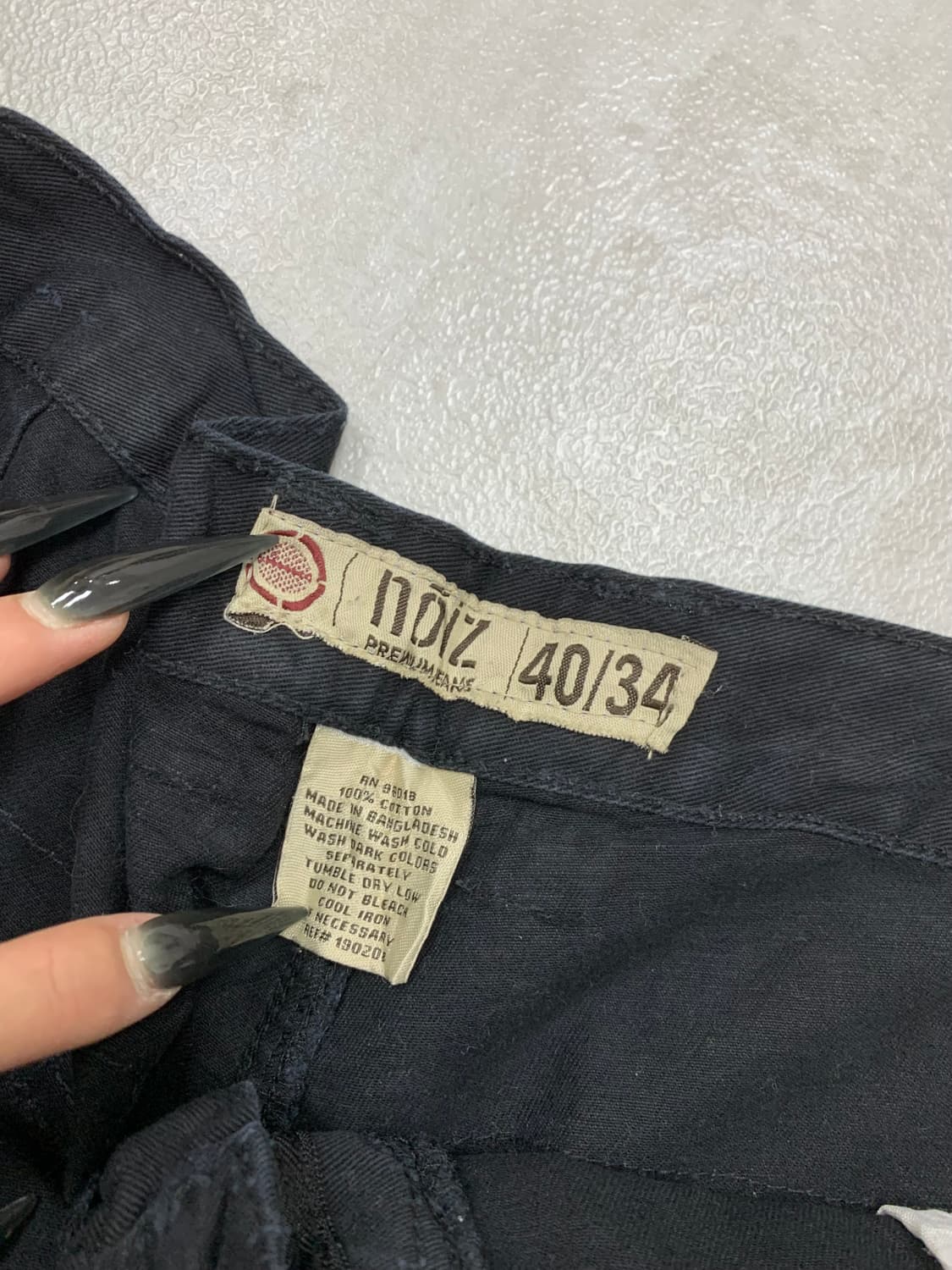 Noiz 블랙 카고 팬츠 #450 상품이미지4