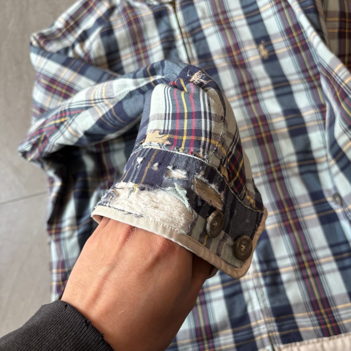 90년대 생산 폴로 바라쿠다 양면 코튼 자켓 상품이미지9