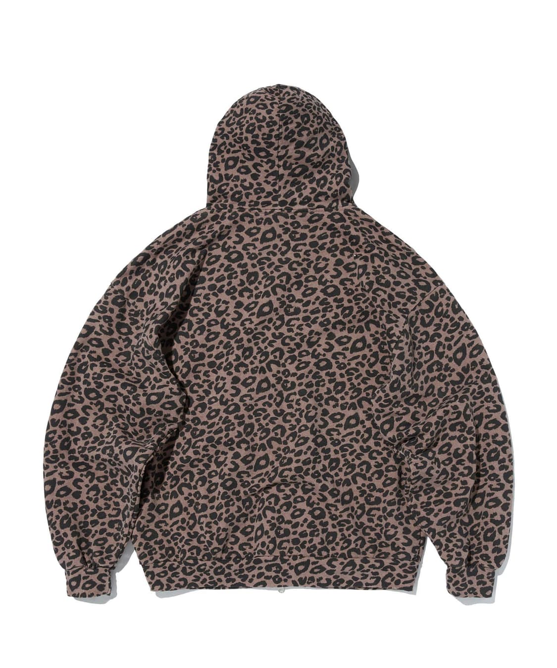 스웨이드 레오파드 후드 집업 상품이미지6