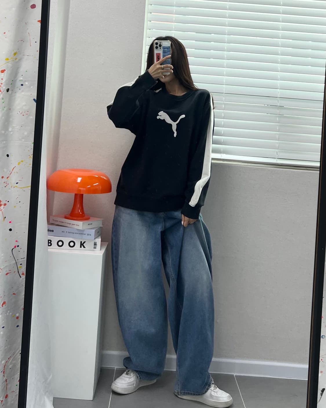 (L)90'S 퓨마 오레오 맨투맨-M1417 상품이미지8