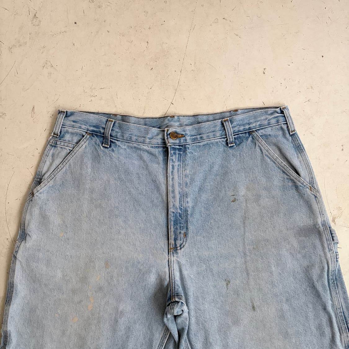 칼하트 빈티지 카펜터 데님 워크 반바지 40 상품이미지2