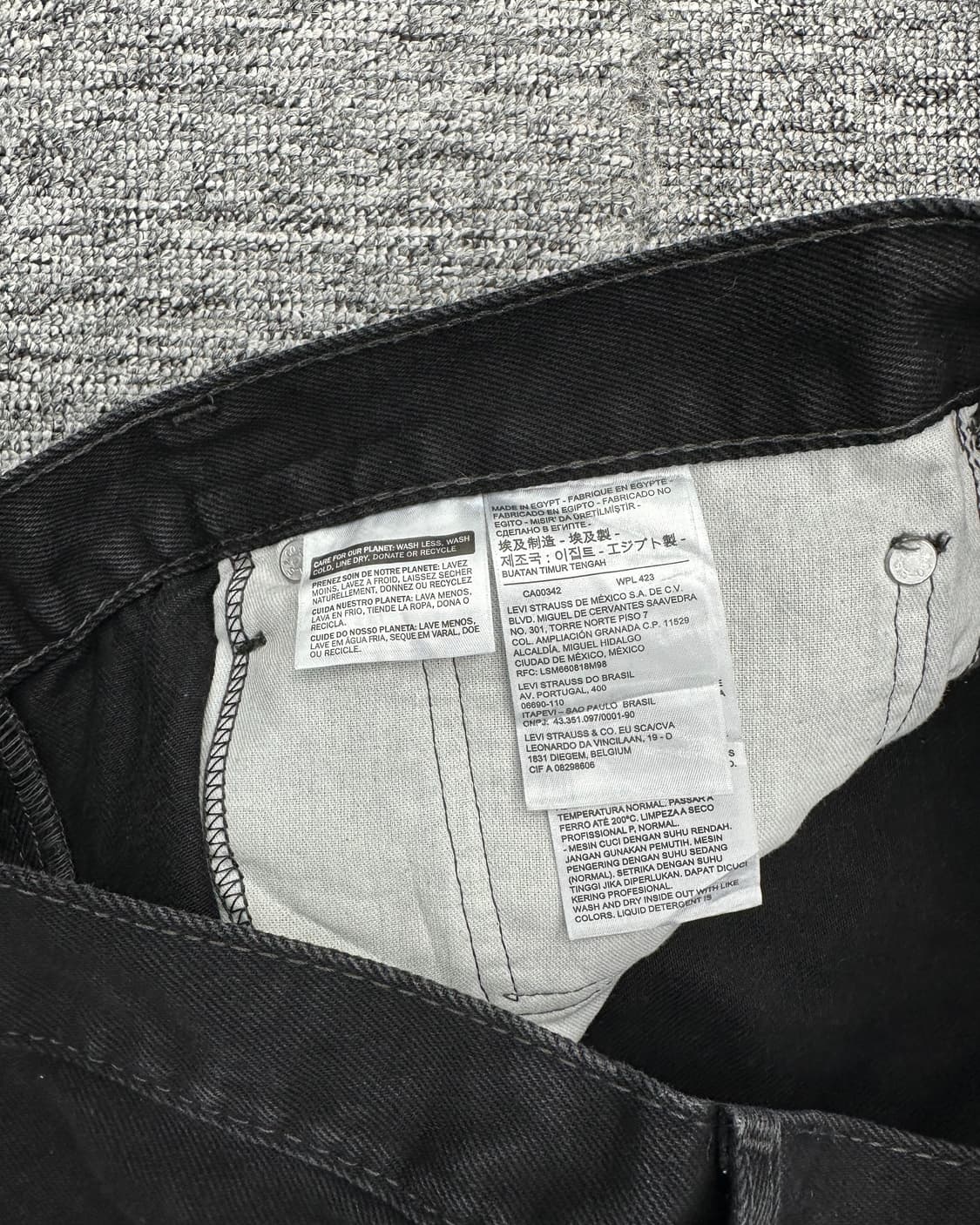 (허단49)00'S 리바이스 550 워싱블랙-M1297 상품이미지3