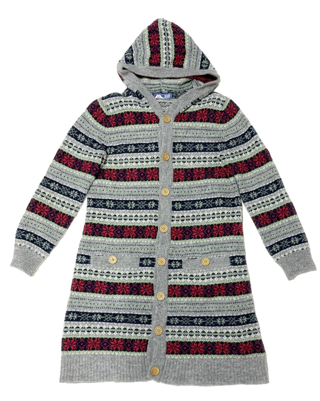 눈꽃 플레이크 후드 가디건 상품이미지2