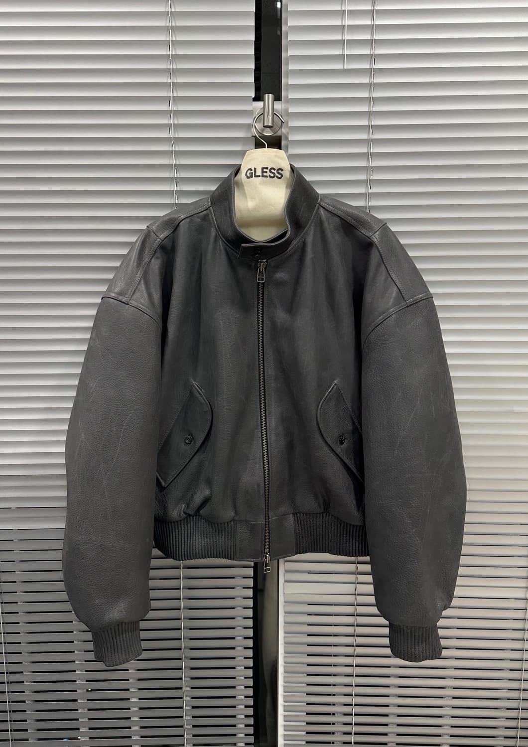 [1] 글레스 gless 해링턴 레더자켓 판매 상품이미지1