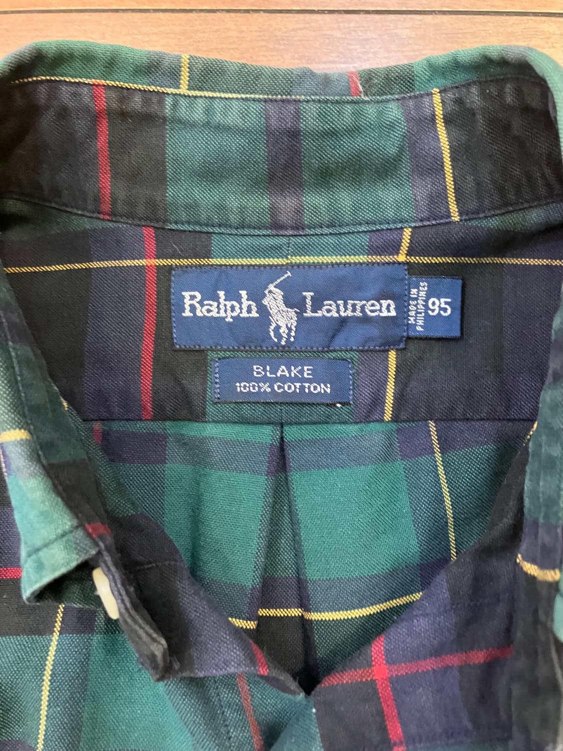 폴로랄프로렌 스코티시 테리어 자수 플래드 타탄체크 셔츠 상품이미지3