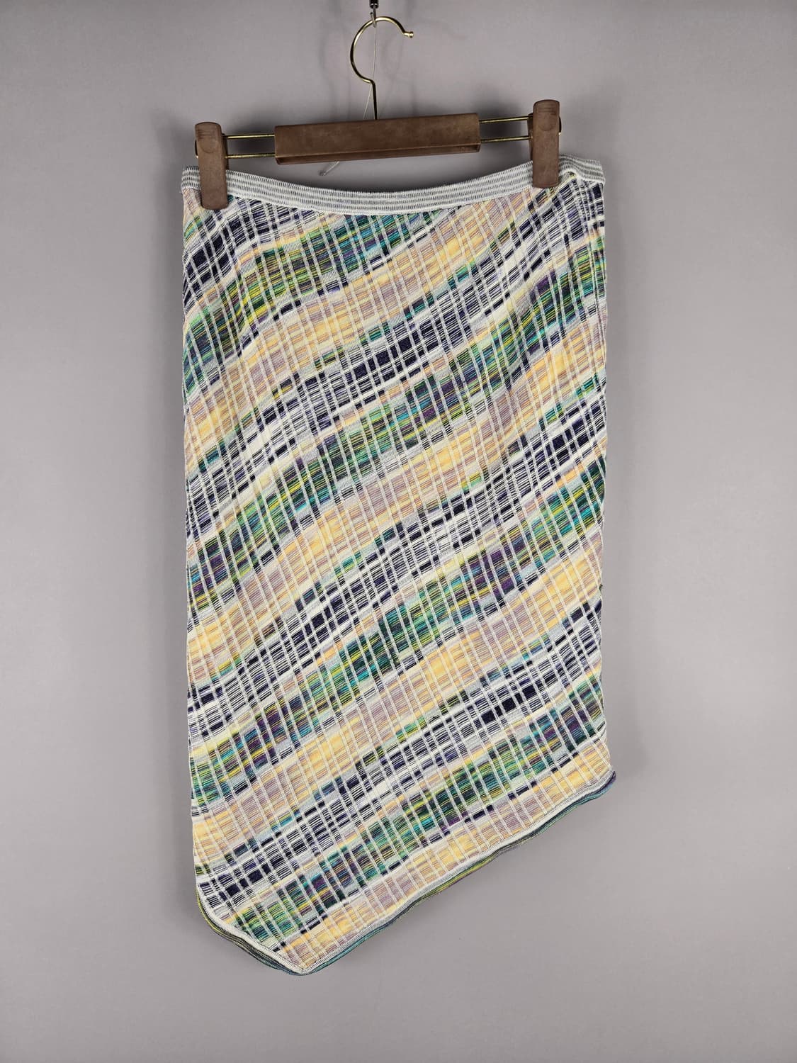 [무료배송]미쏘니 48 여성 언발란스 레이온 니트 스커트 치마 상품이미지6