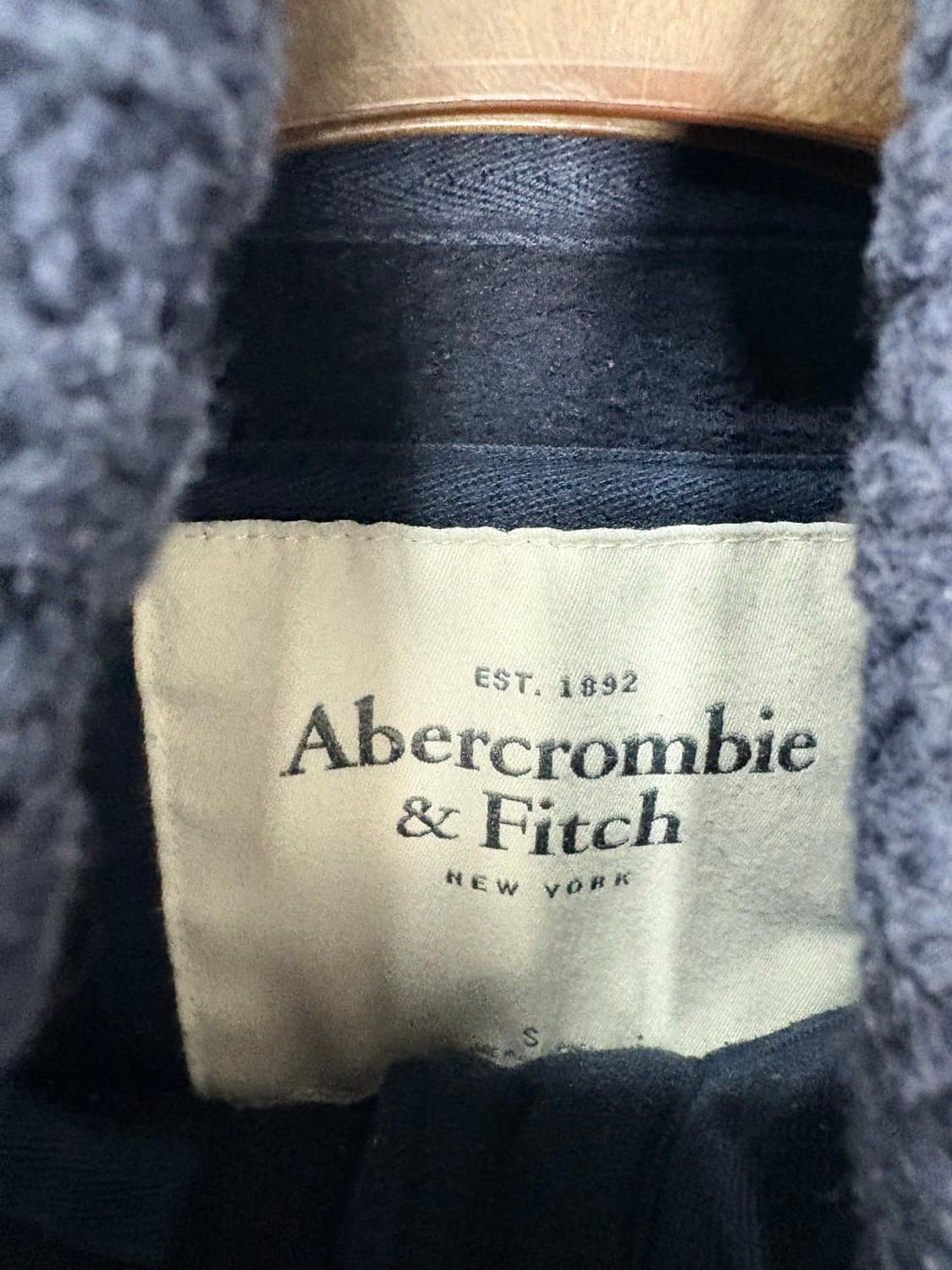 아베크롬비 네이비 순록로고 버튼 숄카라 니트 가디건 A2978 상품이미지5