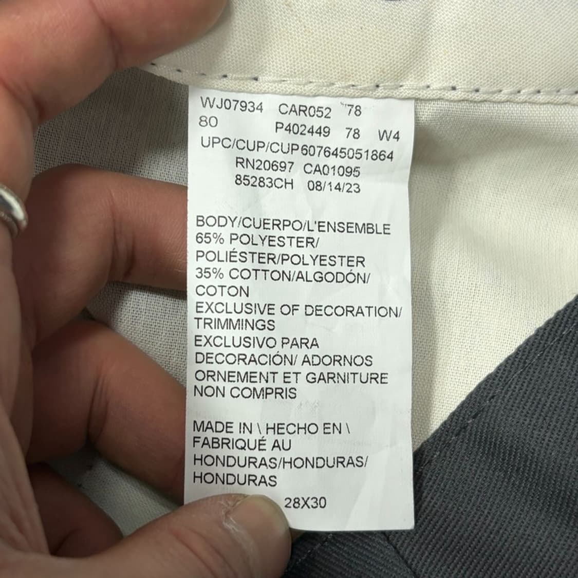 디키즈 더블니 코튼팬츠 v2761  상품이미지8