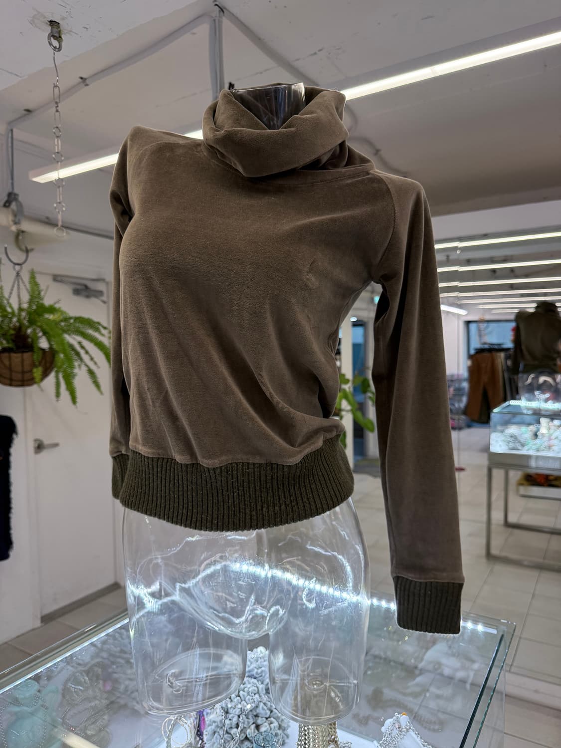 velour turtle neck top 상품이미지1