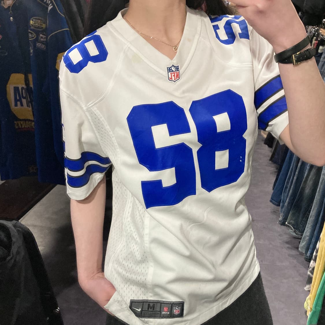 [IM] NFL x NIKE 제이슨 위튼 NO.82 화이트 반팔 져지 상품이미지4