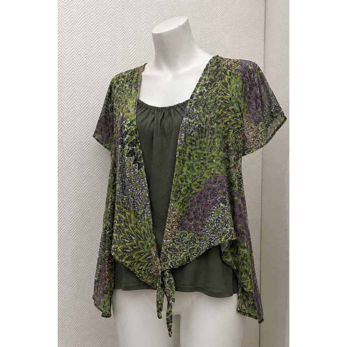 그린 히피 빈티지 티셔츠 상품이미지2