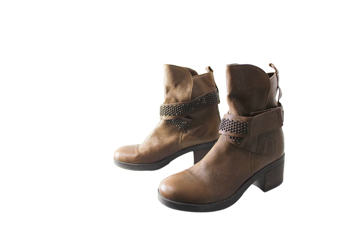 MANAS 마나스디자인 레더 스트랩 레더 부츠 상품이미지1