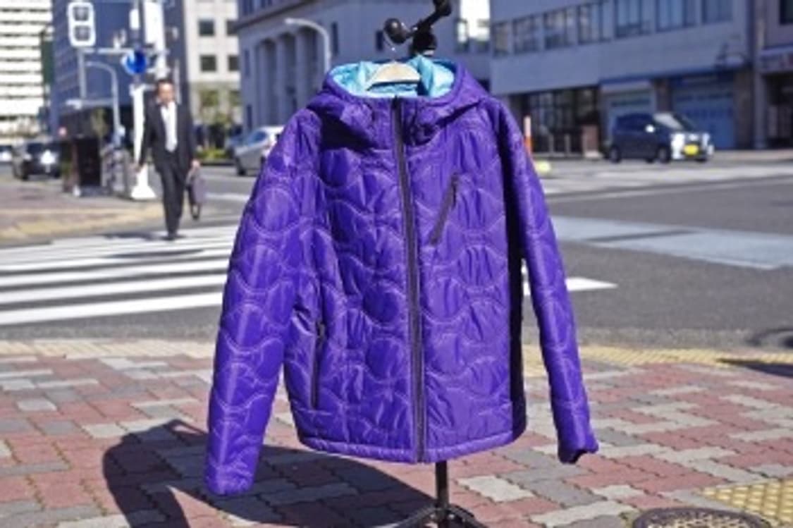 (새상품) 블랍아웃피터 리버시블 프리마로프트 후드 퍼플/터콰이즈 상품이미지5