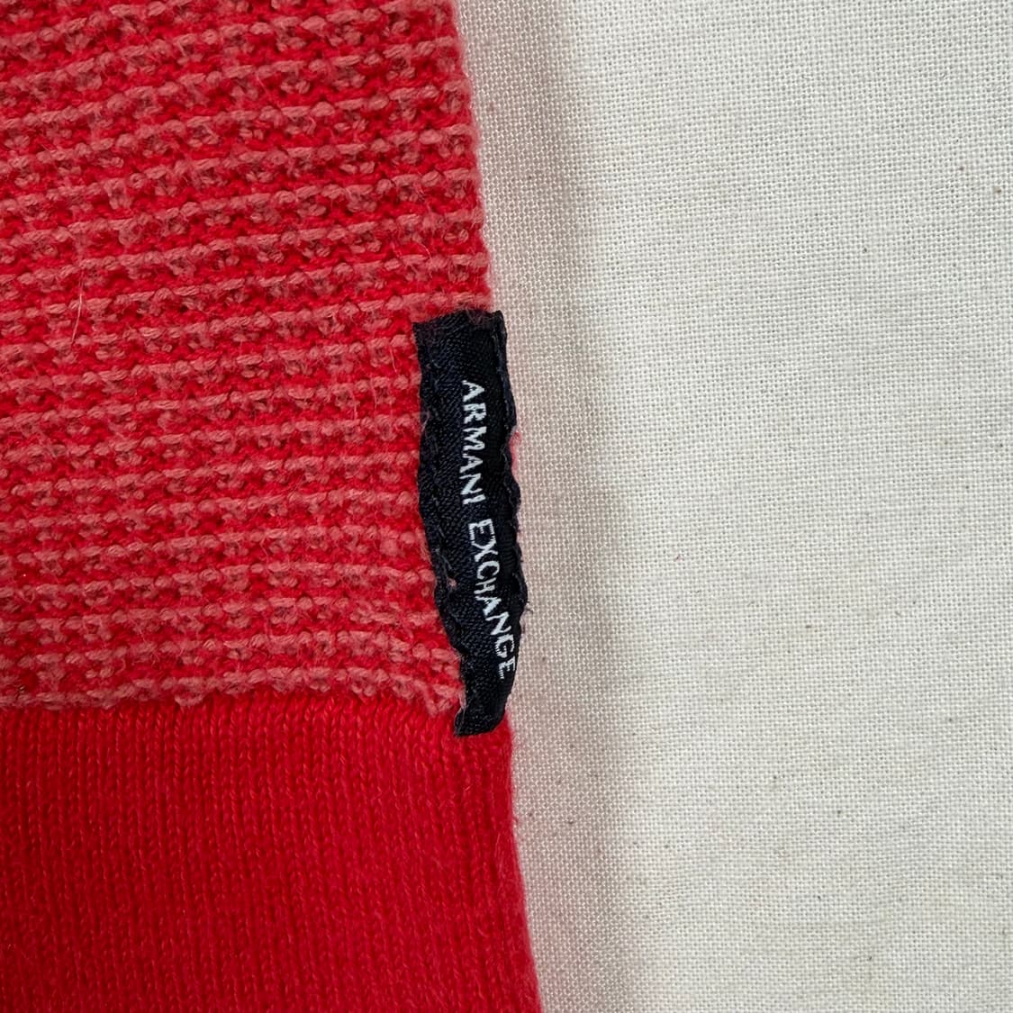 아르마니 익스체인지 와플 니트 긴팔 상품이미지3