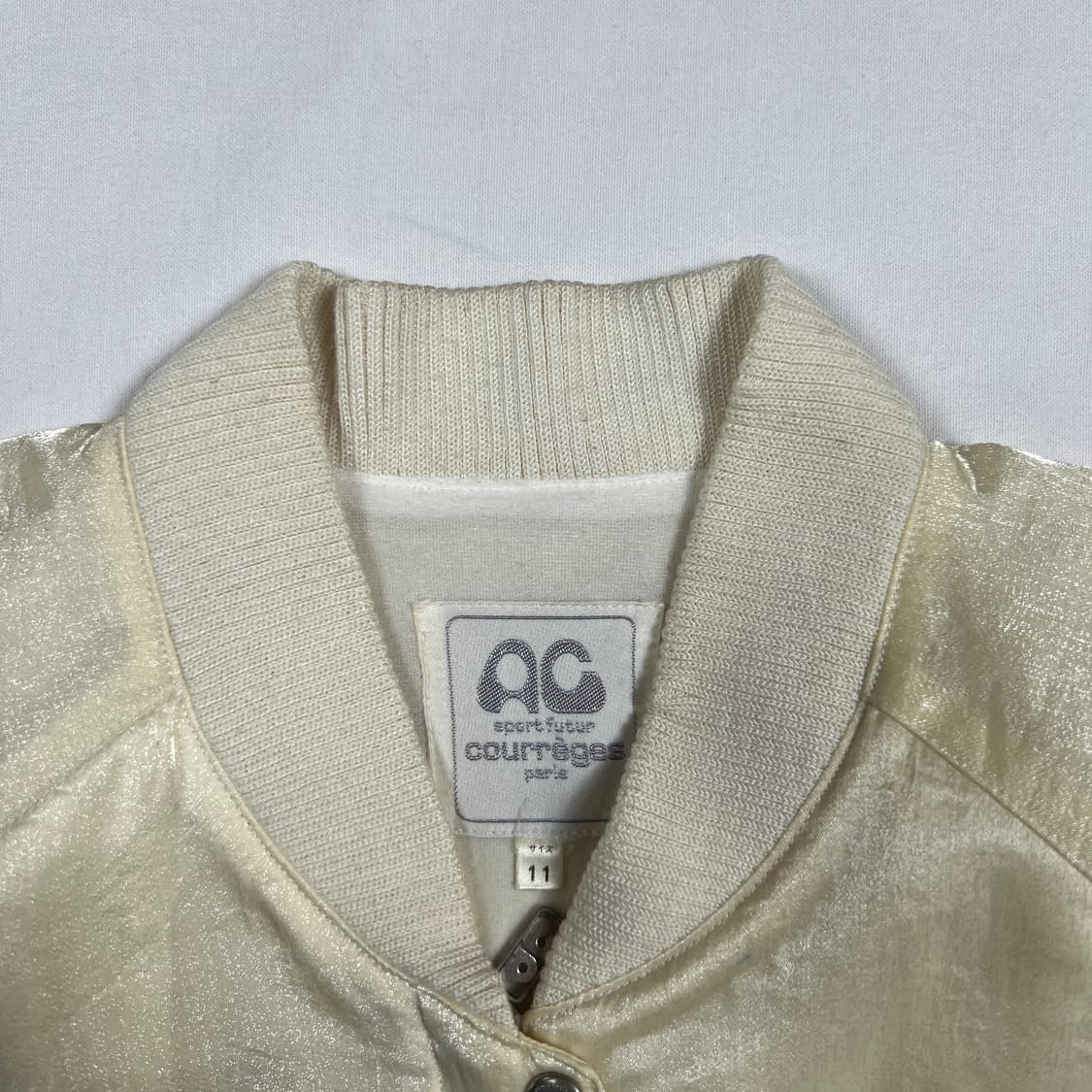 90‘s 꾸레주 courreges 블루종 자켓 상품이미지8