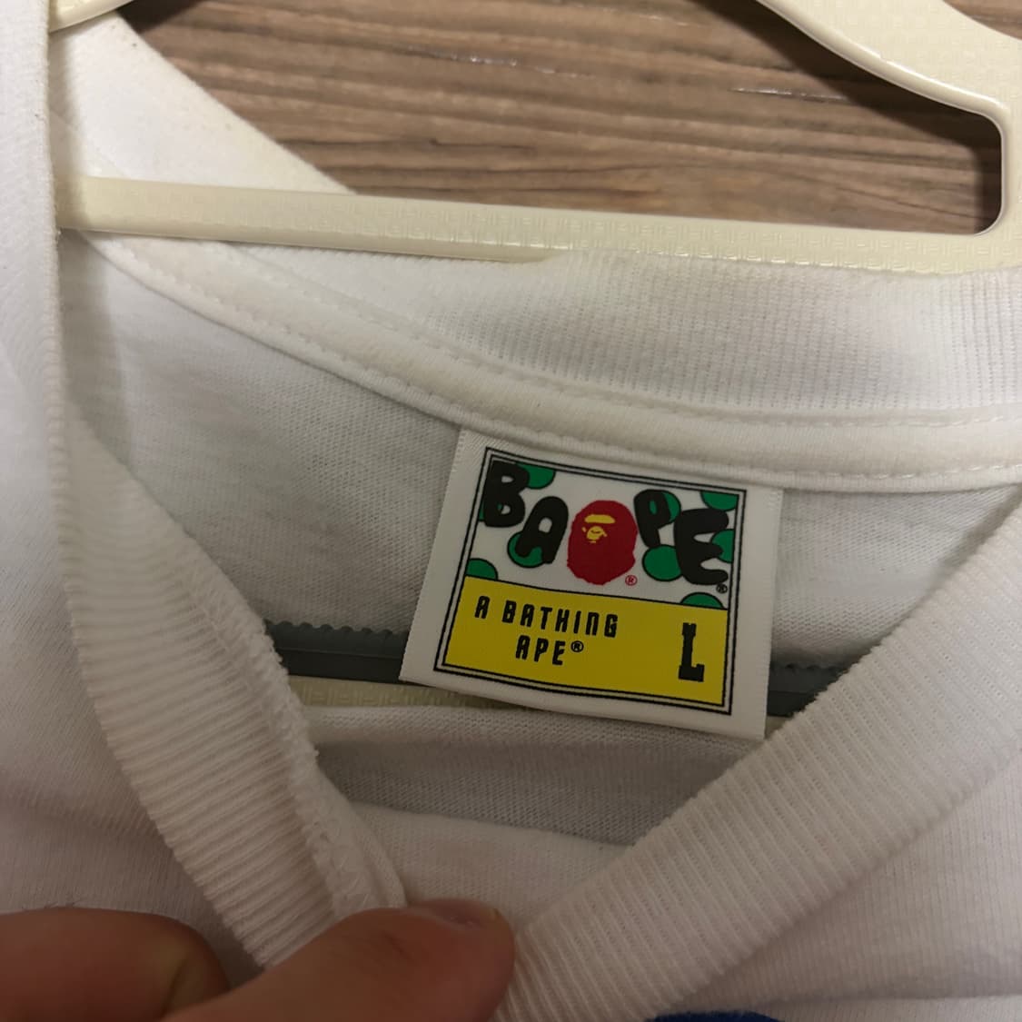 Bape White T-shirt 상품이미지5